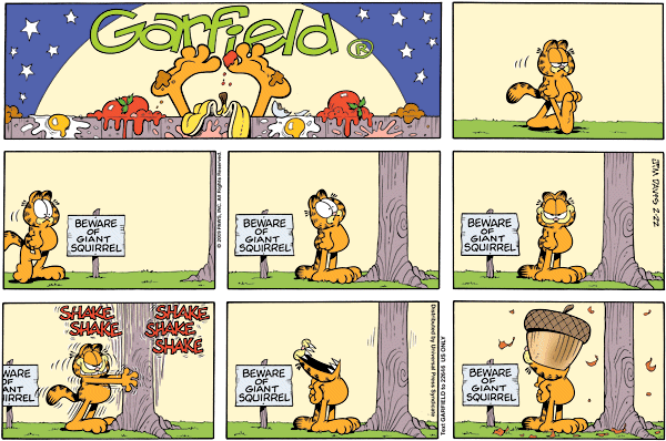 Komiksy garfield - komiks z dnia 22/02/2009