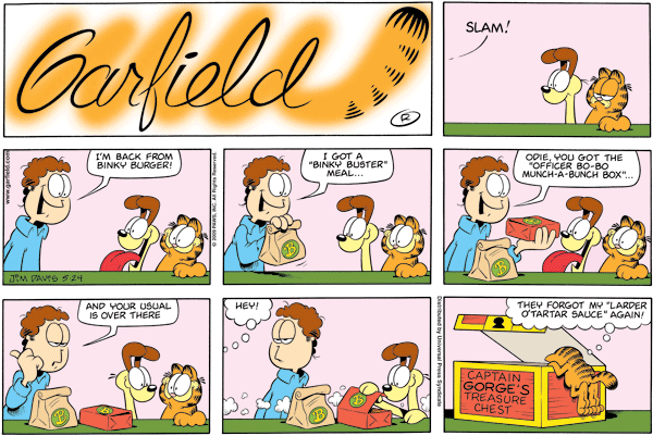 Komiksy garfield - komiks z dnia 24/05/2009