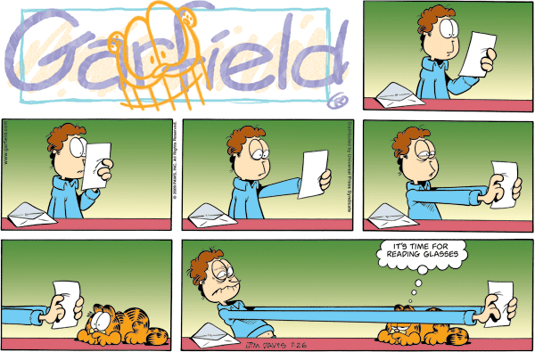 Komiksy garfield - komiks z dnia 26/07/2009
