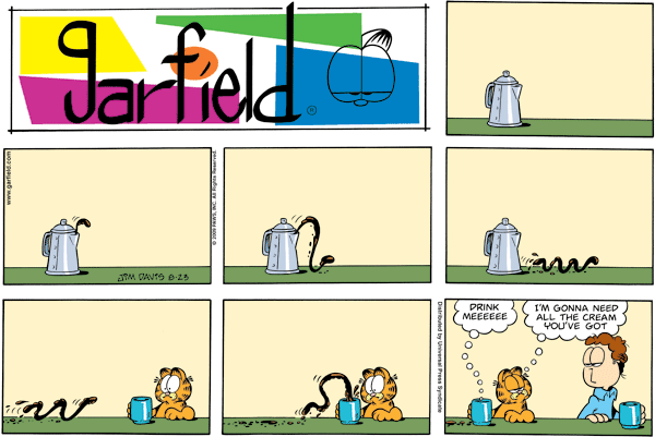 Komiksy garfield - komiks z dnia 23/08/2009