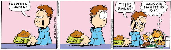 Komiksy garfield - komiks z dnia 24/11/2009