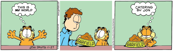 Komiksy garfield - komiks z dnia 27/11/2009