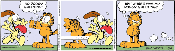 Komiksy garfield - komiks z dnia 30/12/2009