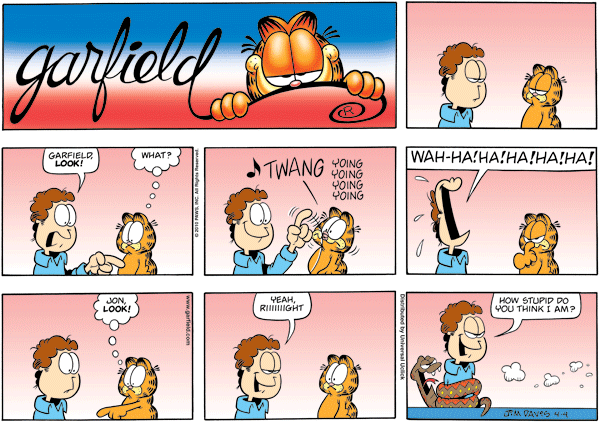 Komiksy garfield - komiks z dnia 04/04/2010