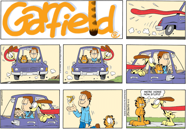 Komiksy garfield - komiks z dnia 11/04/2010