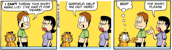 Komiksy garfield - komiks z dnia 15/04/2010