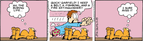 Komiksy garfield - komiks z dnia 25/05/2010