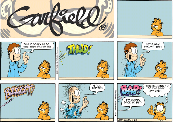 Komiksy garfield - komiks z dnia 20/06/2010