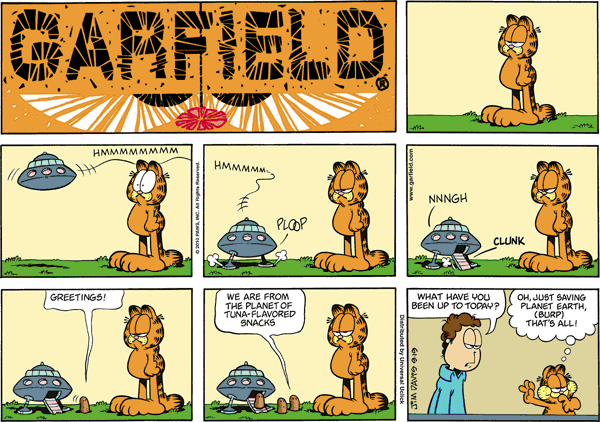 Komiksy garfield - komiks z dnia 19/09/2010