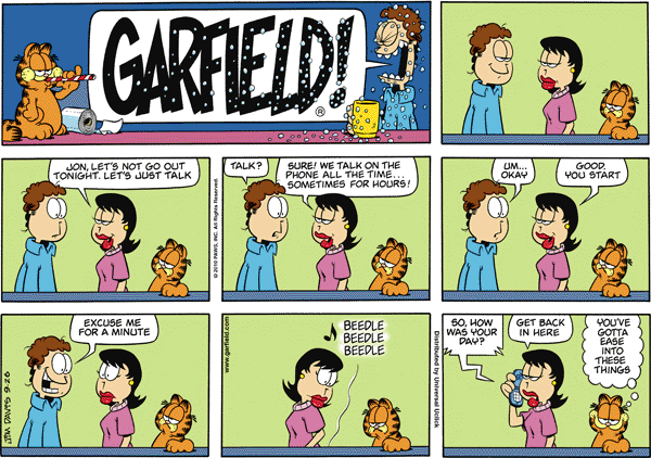 Komiksy garfield - komiks z dnia 26/09/2010