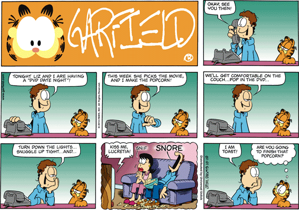 Komiksy garfield - komiks z dnia 10/10/2010