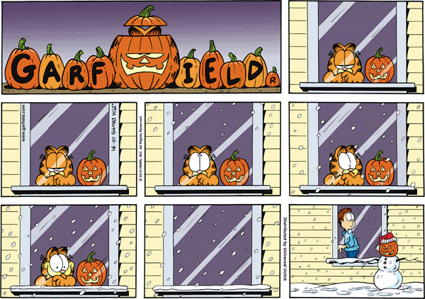 Komiksy garfield - komiks z dnia 31/10/2010