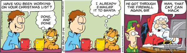 Komiksy garfield - komiks z dnia 14/12/2010