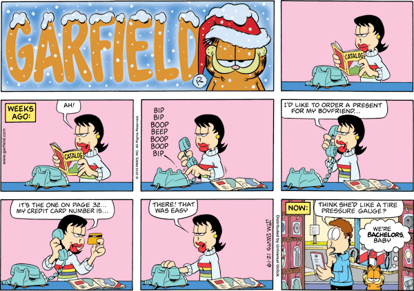 Komiksy garfield - komiks z dnia 19/12/2010