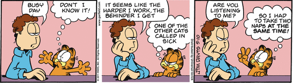 Komiksy garfield - komiks z dnia 10/05/2011