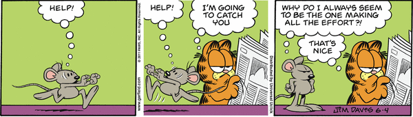 Komiksy garfield - komiks z dnia 04/06/2011