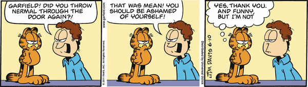 Komiksy garfield - komiks z dnia 10/06/2011