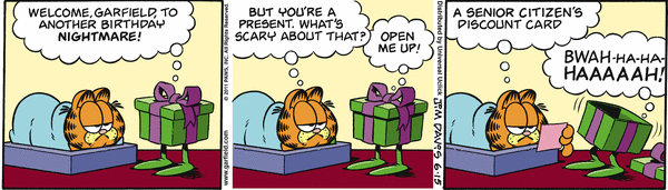 Komiksy garfield - komiks z dnia 15/06/2011
