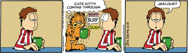 Komiksy garfield - komiks z dnia 21/06/2011