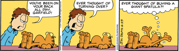 Komiksy garfield - komiks z dnia 25/06/2011