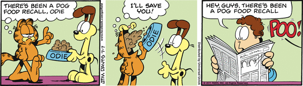 Komiksy garfield - komiks z dnia 07/07/2011