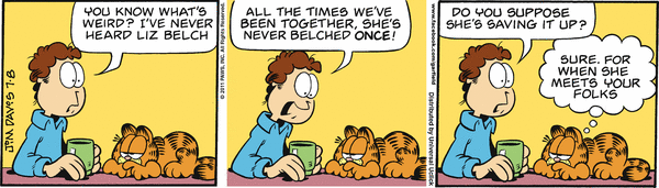 Komiksy garfield - komiks z dnia 08/07/2011