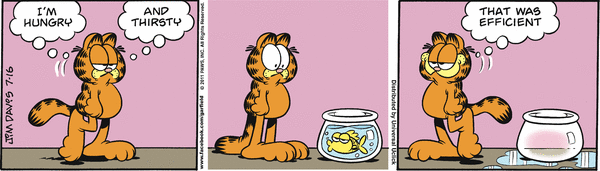 Komiksy garfield - komiks z dnia 16/07/2011