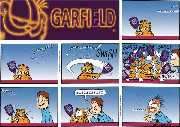 Komiksy garfield - komiks z dnia 17/07/2011