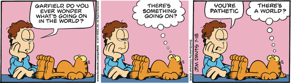 Komiksy garfield - komiks z dnia 18/07/2011