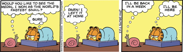 Komiksy garfield - komiks z dnia 22/07/2011