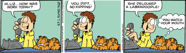 Komiksy garfield - komiks z dnia 23/07/2011