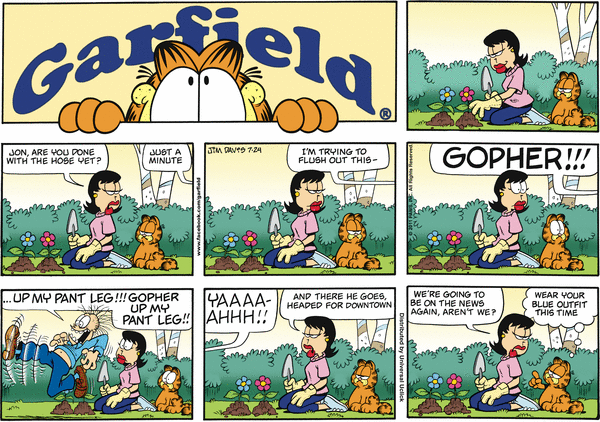 Komiksy garfield - komiks z dnia 24/07/2011