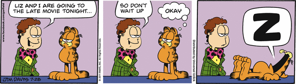 Komiksy garfield - komiks z dnia 28/07/2011