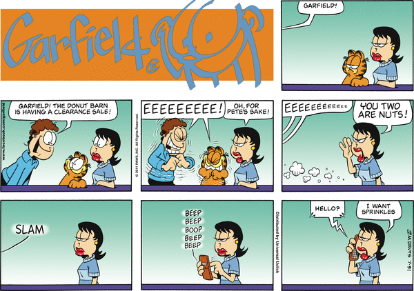 Komiksy garfield - komiks z dnia 31/07/2011