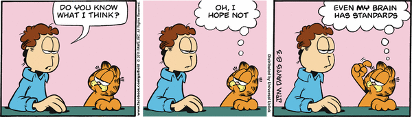 Komiksy garfield - komiks z dnia 03/08/2011