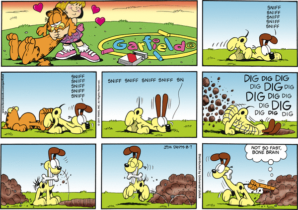 Komiksy garfield - komiks z dnia 07/08/2011