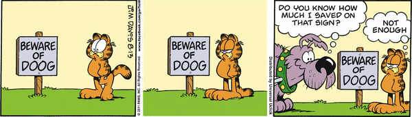 Komiksy garfield - komiks z dnia 13/08/2011