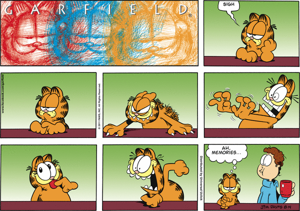 Komiksy garfield - komiks z dnia 14/08/2011