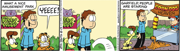 Komiksy garfield - komiks z dnia 15/08/2011