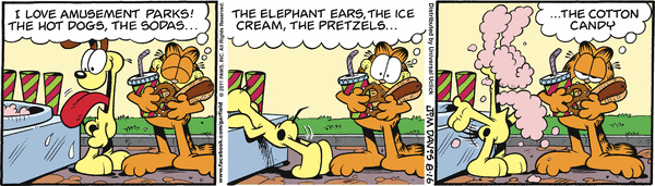 Komiksy garfield - komiks z dnia 16/08/2011