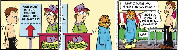 Komiksy garfield - komiks z dnia 18/08/2011