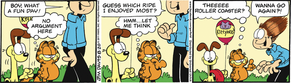 Komiksy garfield - komiks z dnia 20/08/2011