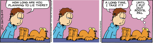 Komiksy garfield - komiks z dnia 22/08/2011