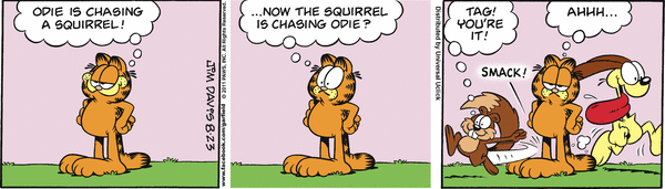 Komiksy garfield - komiks z dnia 23/08/2011