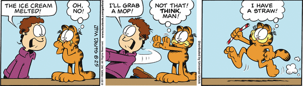Komiksy garfield - komiks z dnia 25/08/2011