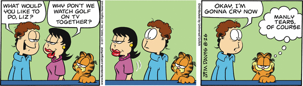 Komiksy garfield - komiks z dnia 26/08/2011