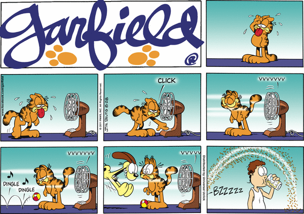 Komiksy garfield - komiks z dnia 28/08/2011