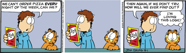 Komiksy garfield - komiks z dnia 01/09/2011