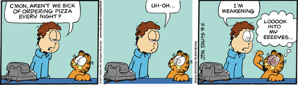 Komiksy garfield - komiks z dnia 02/09/2011