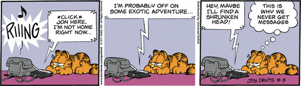 Komiksy garfield - komiks z dnia 03/09/2011